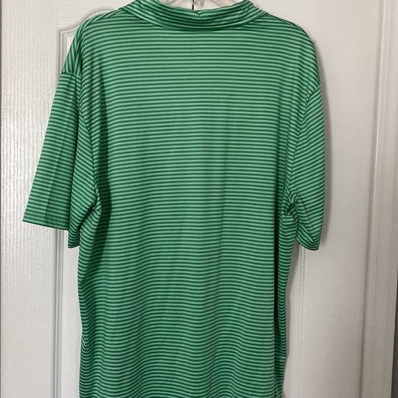 Crown & ivy golf men shirt size Large stripe green New. - Picture 7 of 7